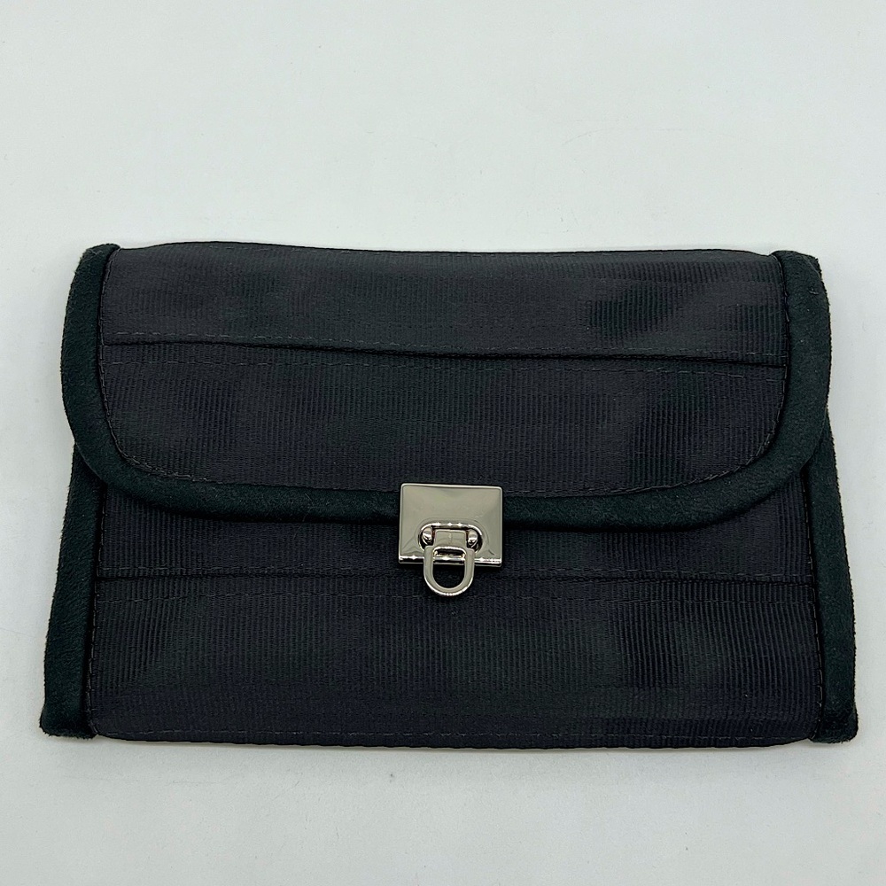 NWT HANDMADE Black Seatbelt Wallet Organizer